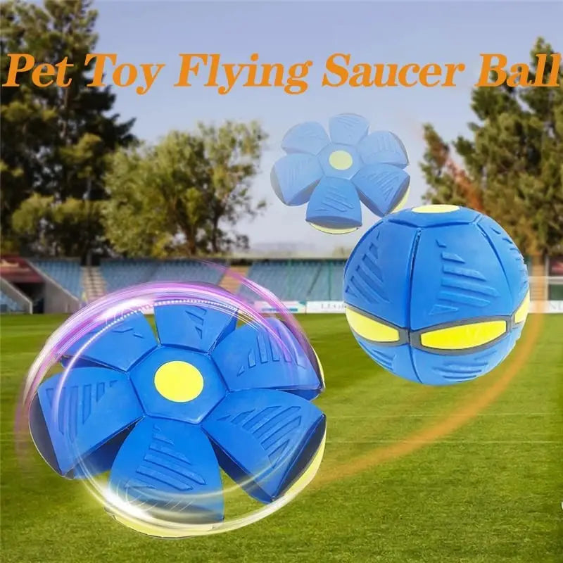 Dog Toys Flying Saucer Ball Pet Deformation UFO Toy Outdoor Sports Dog Training Equipment Dog's Play Flying DISC