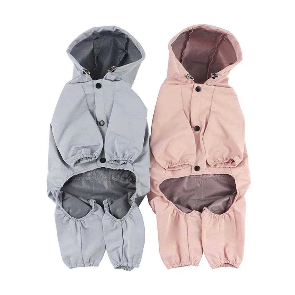 Waterproof Dog Clothes Reflective Dog Raincoat Soft Impermeable Polyester Jacket for Small Dogs Pet Puppy Outfits Perro Abrigo