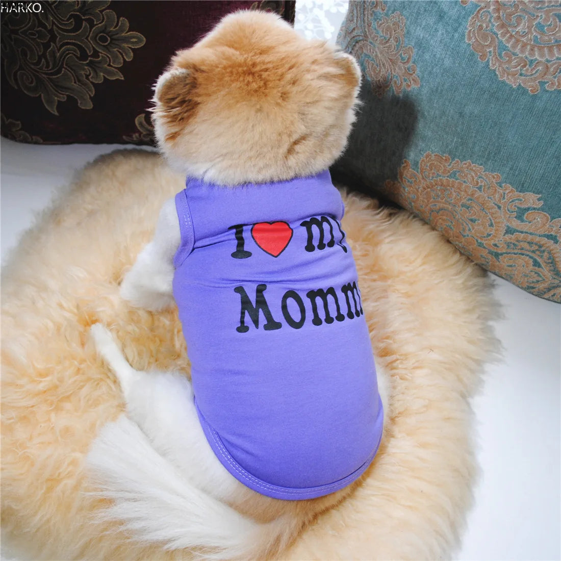 Cute Printed Summer Pets tshirt Puppy Dog Clothes Pet Cat Vest Cotton T Shirt Pug Apparel Costumes Dog Clothes for Small Dogs