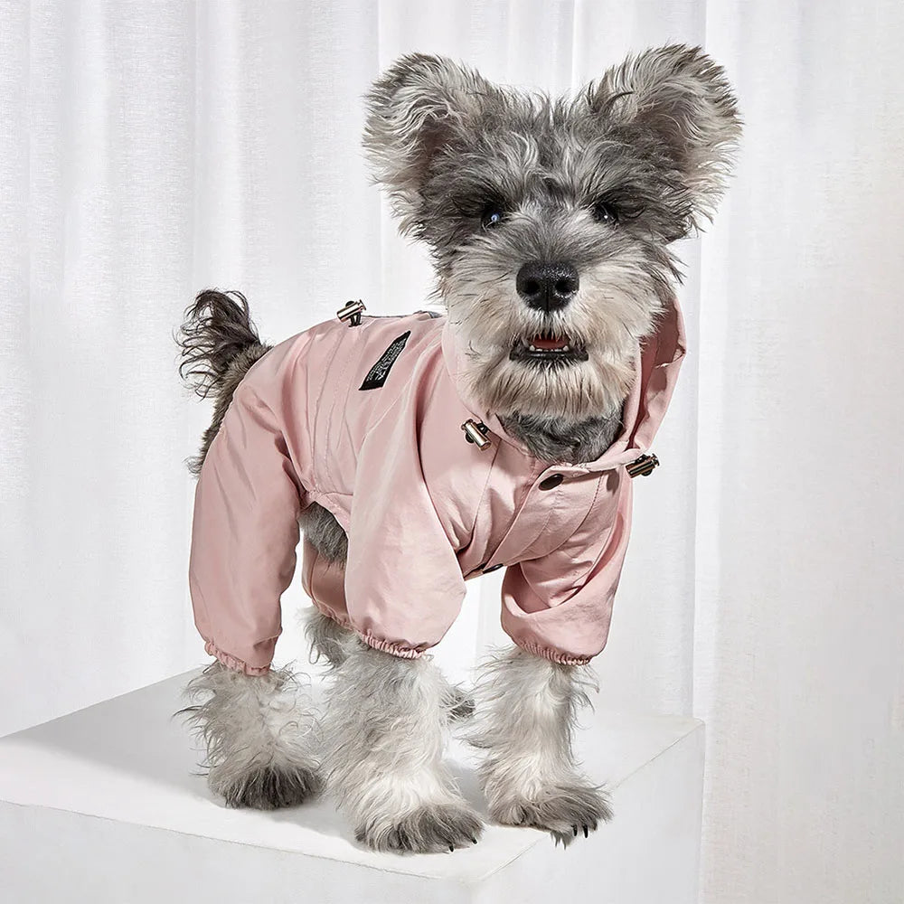 Waterproof Dog Clothes Reflective Dog Raincoat Soft Impermeable Polyester Jacket for Small Dogs Pet Puppy Outfits Perro Abrigo