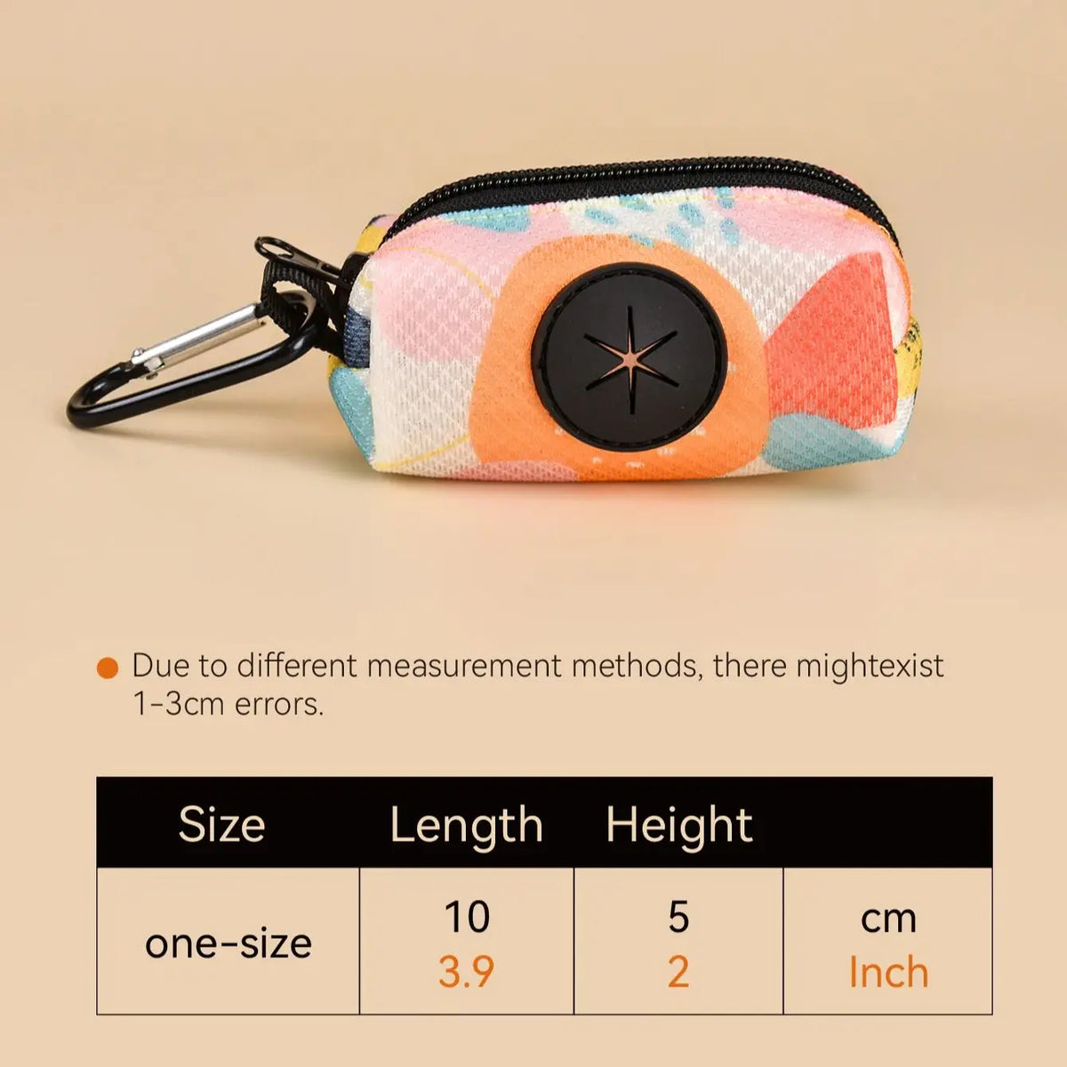 Abstract Designer Print Cute Design Pet Poop Bag Holder Dispenser Without Poop Bag And Leashes Can Attached With Any Dog Leashes